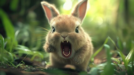 raging little harmless bunny 