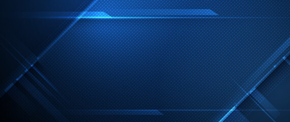 Illustration Abstract Digital technology, light line and blue cyber space background. Vector communication, innovation futuristic technology, connect internet network system, future big data, concept
