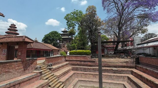 The Royal Bath stepwell (Naga Pokhari), Bhaktapur, Nepal 