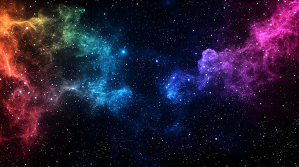 Obraz premium Colorful Nebulae And Stars In Space