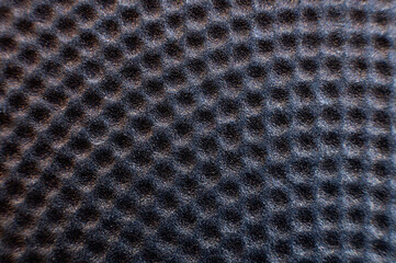 Close-up of a frying pan. Non-stick coating view from above, macro shot