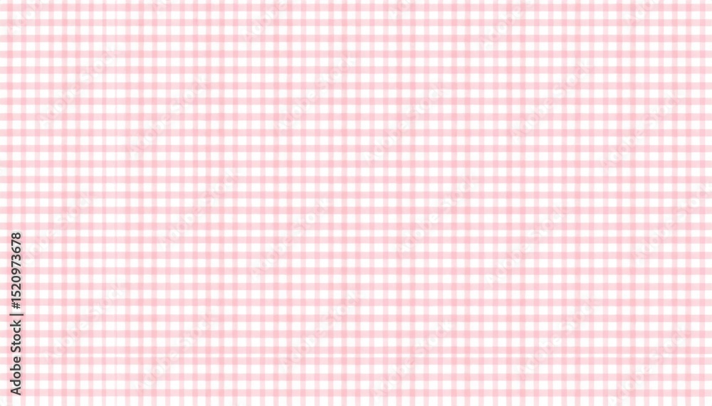 Poster creating a soft pink gingham pattern digital design textile virtual studio close-up view aesthetic a