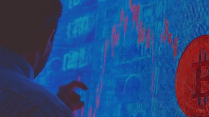 Analyzing cryptocurrency market chart decline trend