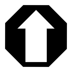 Up arrow vector icon. scroll illustration sign. Direction symbol or logo.