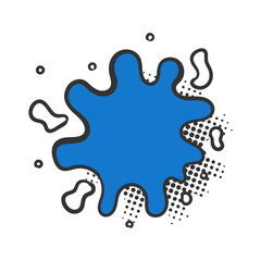 png vintage comic elements with curved balloon bubble screaming shadow explosion space communication halftone dialogue thinking anger lightning graphic drawing cartoon humor illustration set

