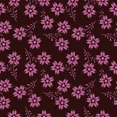 Seamless watercolor floral pattern design