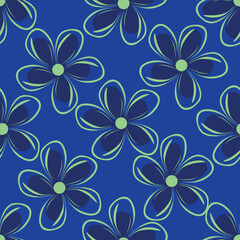 Seamless watercolor floral pattern design