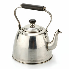 old kettle isolated on white
