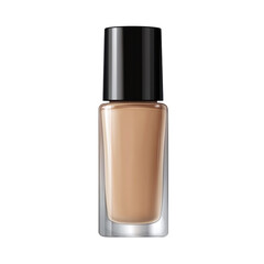 A stylish bottle of liquid foundation makeup, beauty product display, isolated on transparent background