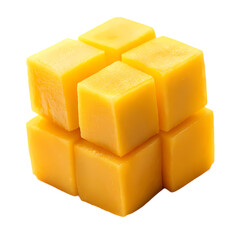 Golden Cubes:  Perfect Arrangement of Yellow Wax Blocks