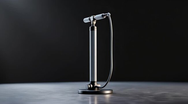 Sleek Modern Bicycle Floor Pump Design Air Inflation Tool for Cycling Enthusiasts