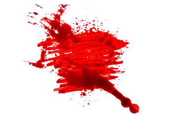 red blood splatter