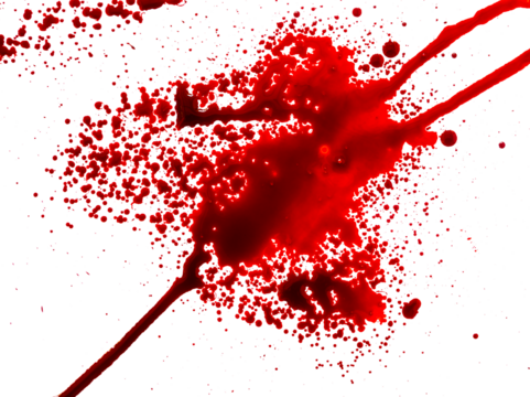 blood splatter transparent