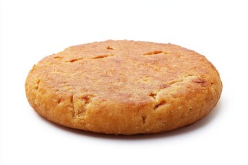 Naklejka premium Vegetarian Patty: Delicious Vegetable Burger Snack with Chickpea and Legume Flavors