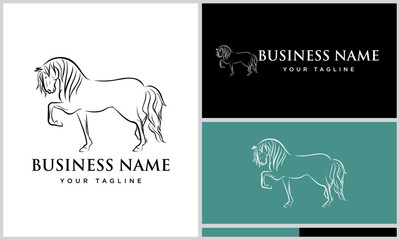 Horse Logo Design Variations. (64)