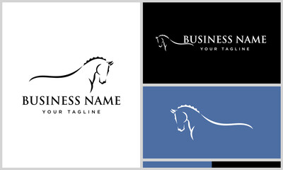 Horse Logo Design Variations. (77)