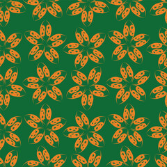 Abstract seamless floral pattern. Spring Trendy flowers print, Plant background, design for fabric, cloth design, covers, wallpapers, print, scrapbooking.