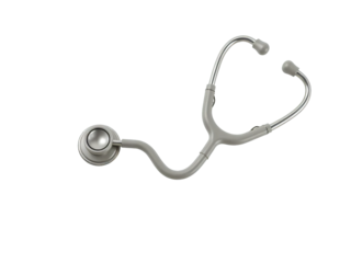 Stethoscope isolated on transparent background.