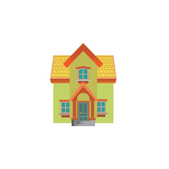 house made of colorful houses