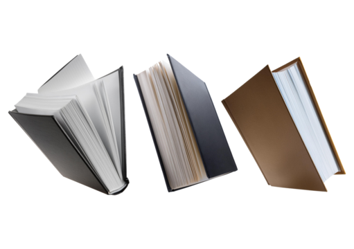 Collection Book isolated on transparent or white background