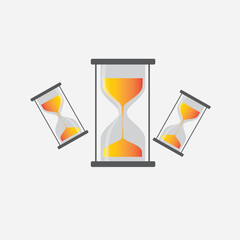 hourglass icon vector illustration