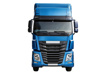 Blue truck isolated on white background