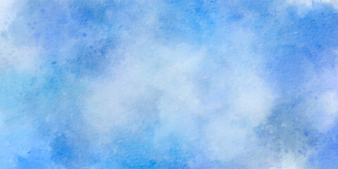 Blue background. Blue watercolor background vector. Abstract sky blue texture with artistic brush strokes, soft gradient, and fluid design for creative digital artwork and modern aesthetics.