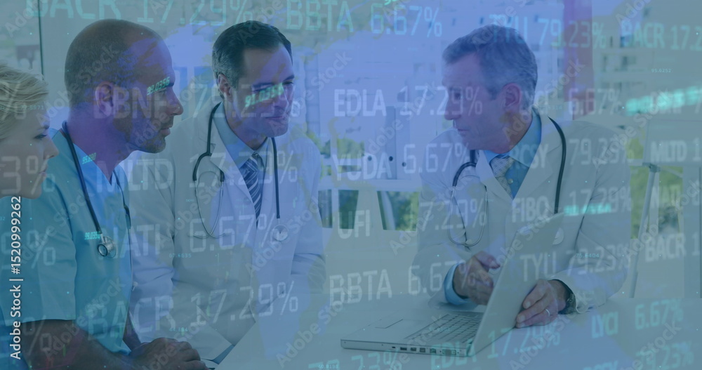 Poster image of data processing over group of diverse doctors