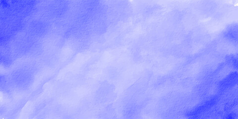 Blue abstract background. Blue watercolor background. Brush painted watercolor blue paper texture.