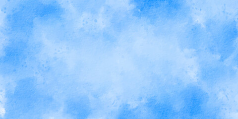 Abstract blue background. Blue watercolor background. Beautiful watercolour texture background.