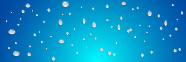 Vector water drops.Realistic raindrops.Bubbles, rain, water.EPS 10.