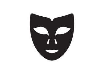Theater mask Silhouette Vector