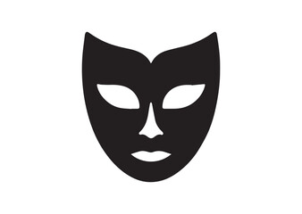 Theater mask Silhouette Vector