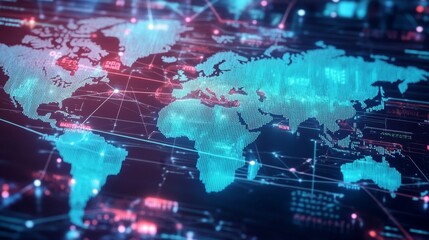 Obraz premium Digital Concept of AI Tracking in Drug Supply Chains Visualization