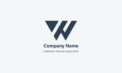 Fototapeta premium Modern Simple w logo design inspiration