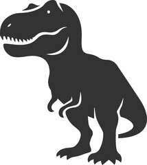 T rex animal tyrannosaurus vector silhouette drawing