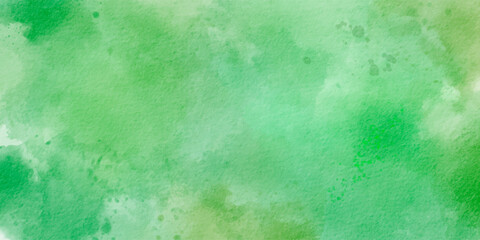 Abstract watercolor background texture vector. A green watercolor background with splatters of paint.