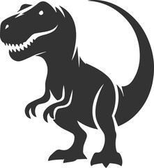 T rex animal tyrannosaurus vector silhouette drawing