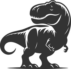 T rex animal tyrannosaurus vector silhouette drawing