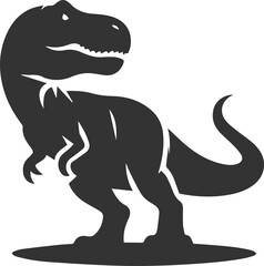 T rex animal tyrannosaurus vector silhouette drawing