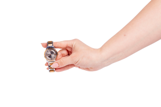 watch in hand