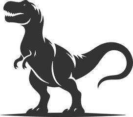 T rex animal tyrannosaurus vector silhouette drawing