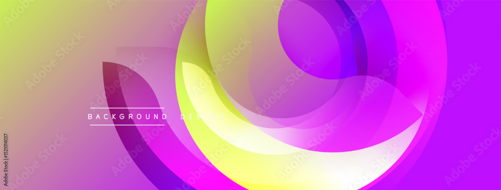 Poster Abstract fluid shapes, vibrant colors blend. Gradient background creates dynamic visual effect. Modern design element for projects.