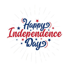 Happy Independence Day Typography