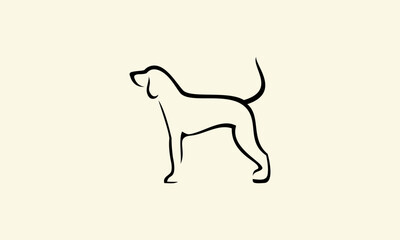 Outline Dog Silhouette.