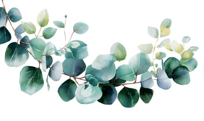Watercolor Eucalyptus Wreath