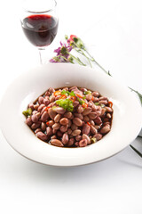 Scallion pancakes cut into pieces