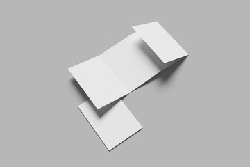 Professional Quad-Fold Brochure Mockup for showcasing your design to clients