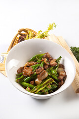 Garlic and pepper pork belly