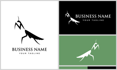 Praying Mantis Logo Design Variations.